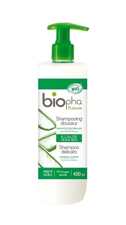 BioPha Šampon na jemné vlasy s Aloe Vera 400 ml