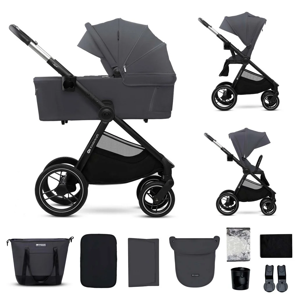 Kinderkraft Kočárek kombinovaný Nea 2 2v1 Dark Grey