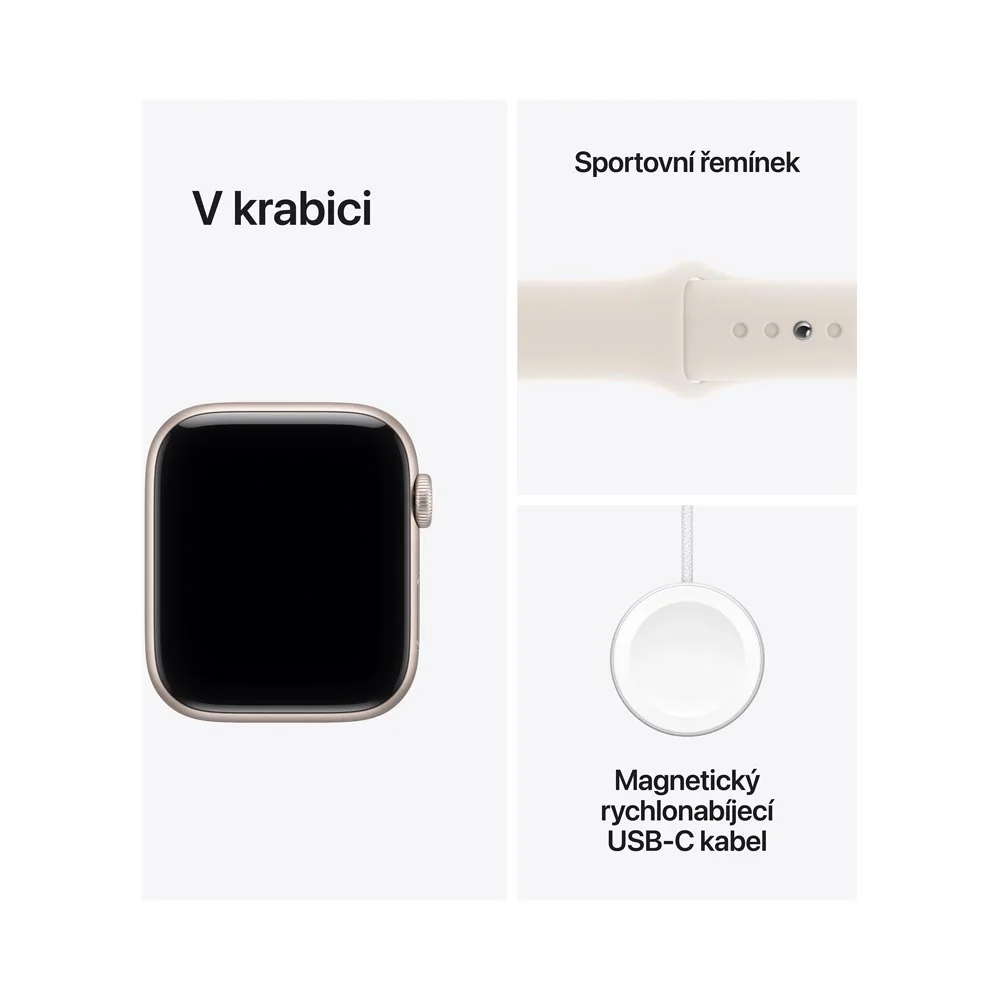 Apple Watch SE 3 40 mm sportovní řemínek M/L chytré hodinky