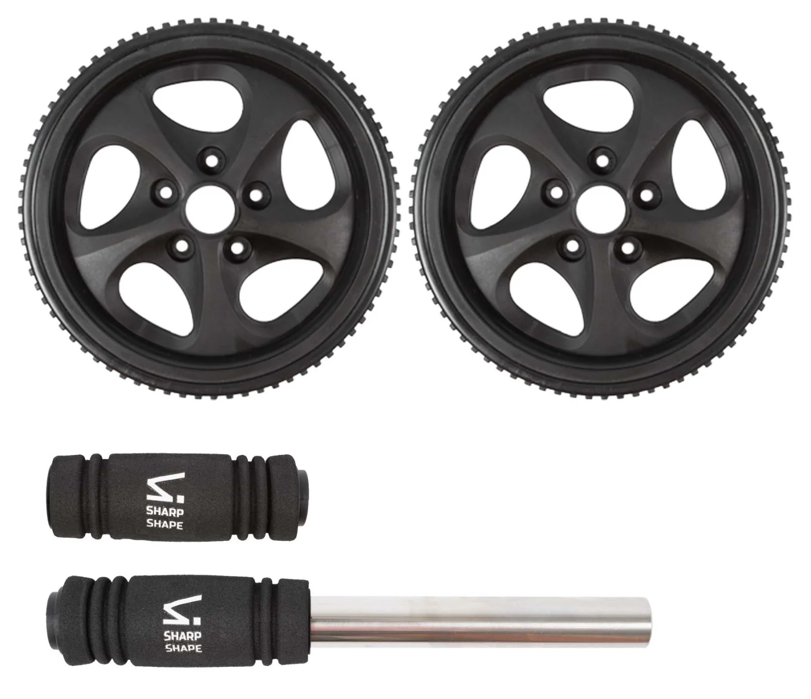 SharpShape Posilovací kolečko AB WHEEL černé