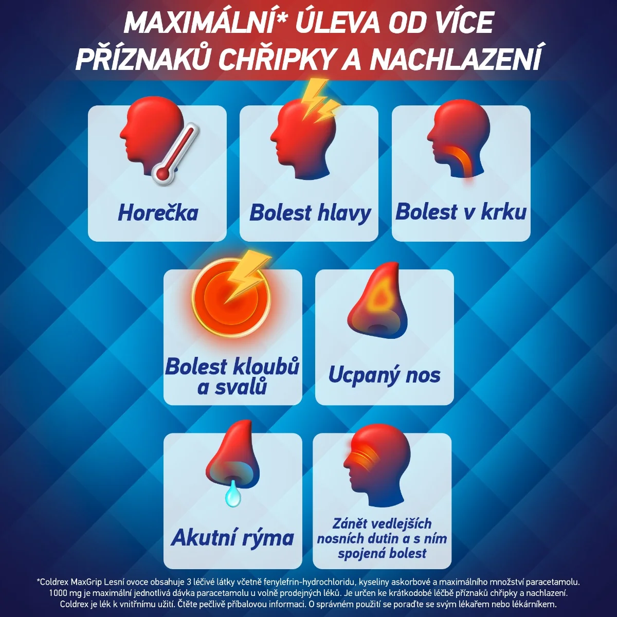 Coldrex MaxGrip Lesní ovoce 10 sáčků