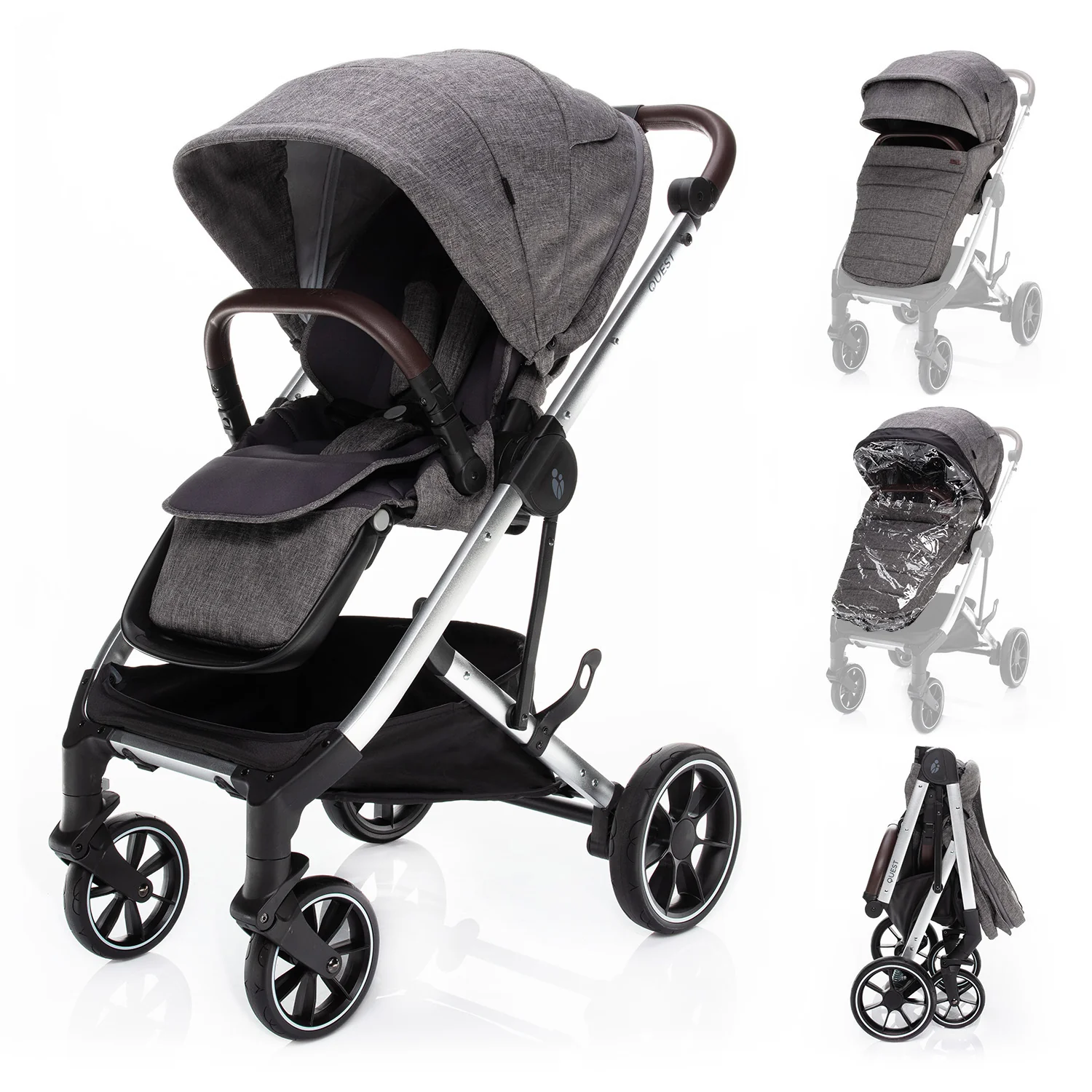 Zopa Kočárek Quest, Tornado Grey/Silver 2