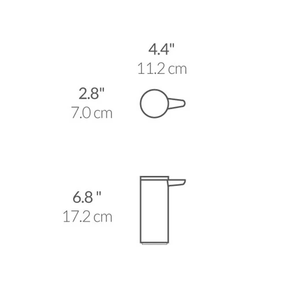 Simplehuman Bezdotykový dávkovač mýdla dobíjecí 266 ml matná černá ocel