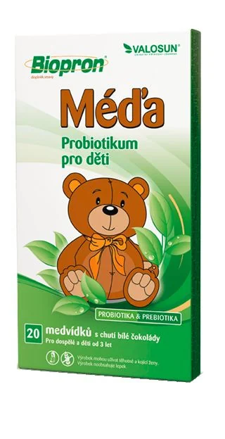 Biopron Méďa probiotikum pro děti medvídci 20 ks