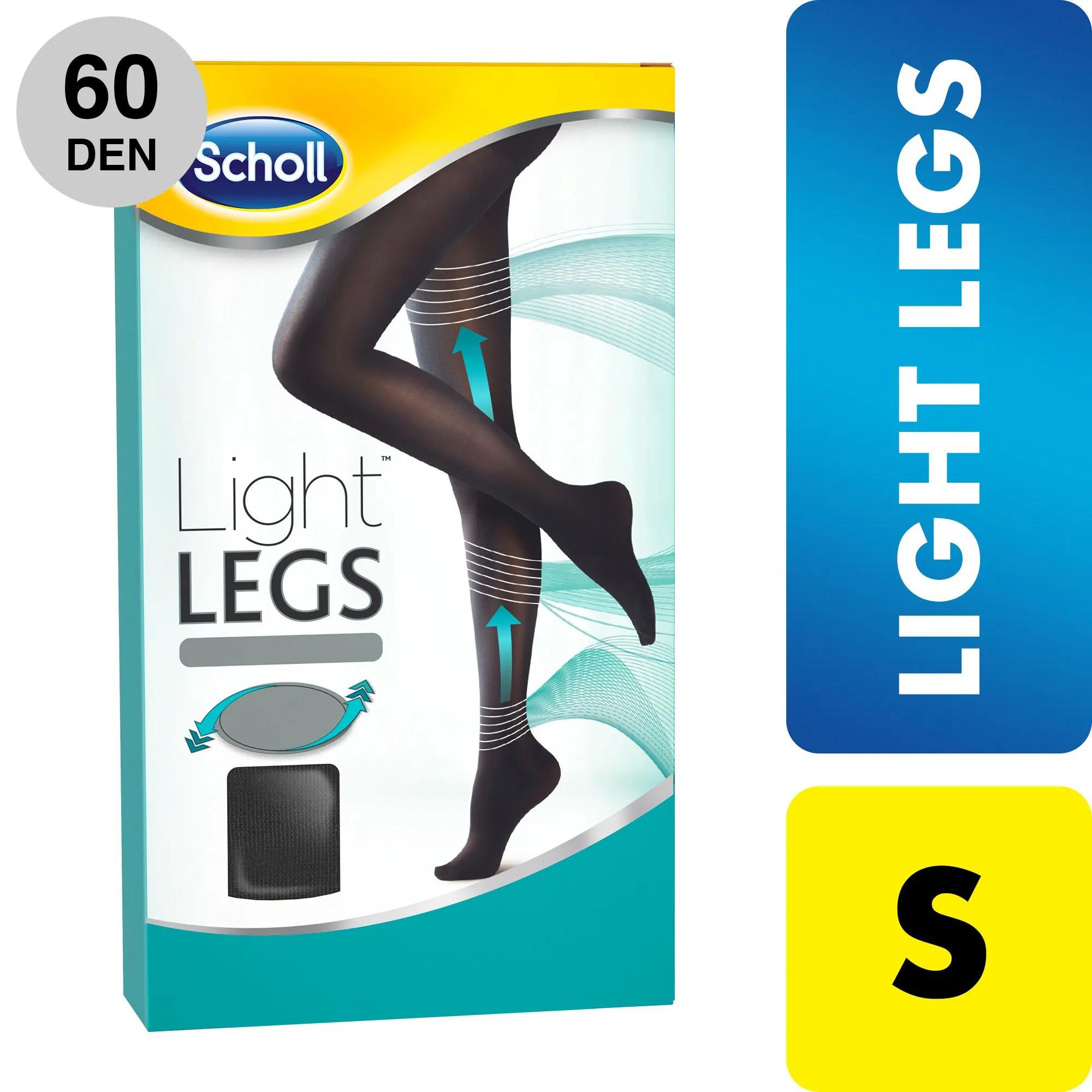 Scholl Light LEGS velikost S 60 DEN černé kompresní punčochové kalhoty 1 ks