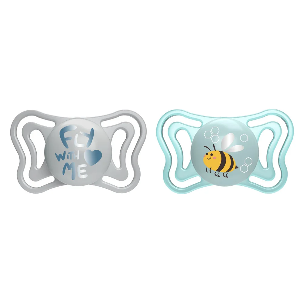 Chicco Dudlík Physio Light silikonový modrý 2–6 m 2 ks