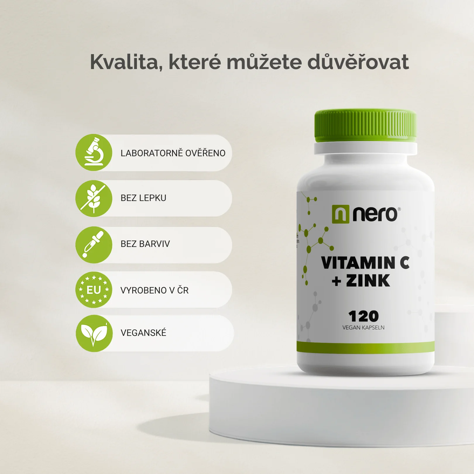 NERO Vitamin C + Zinek 120 kapslí