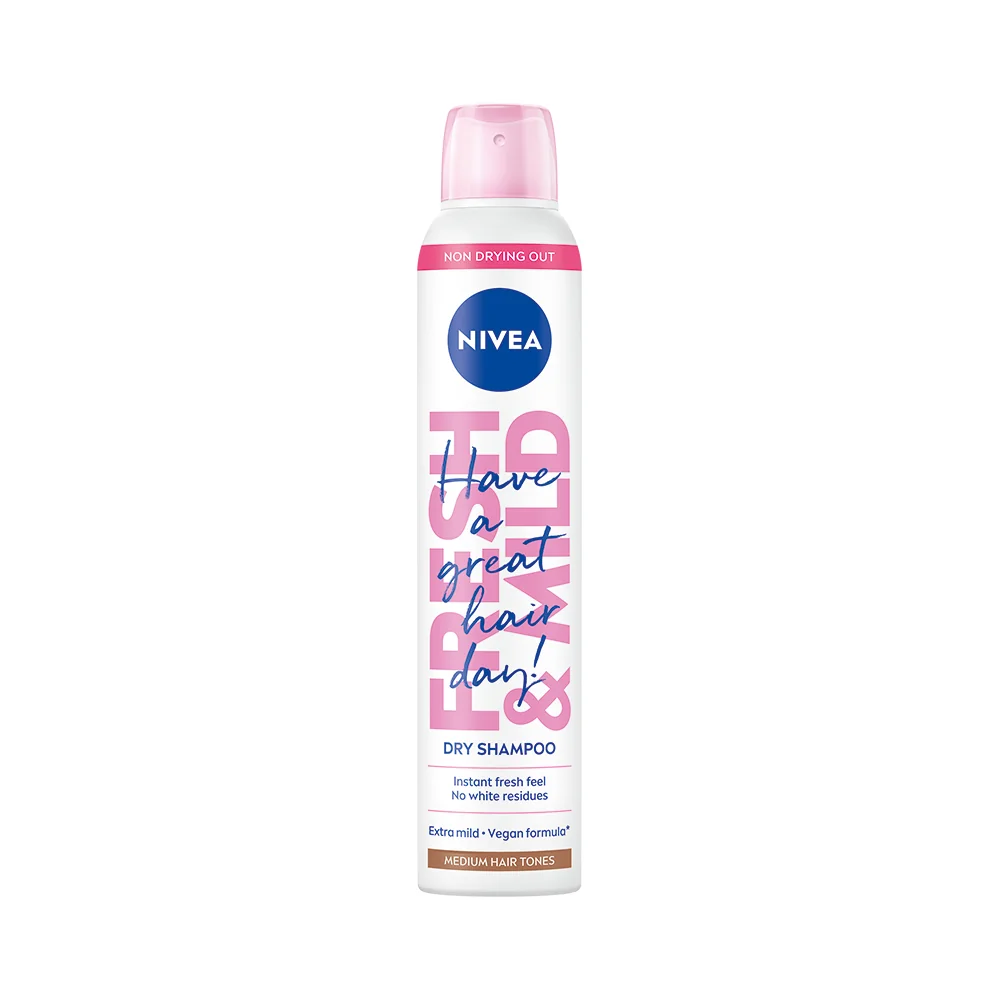 Nivea Fresh&Mild suchý šampon na světlejší tón vlasů 200 ml