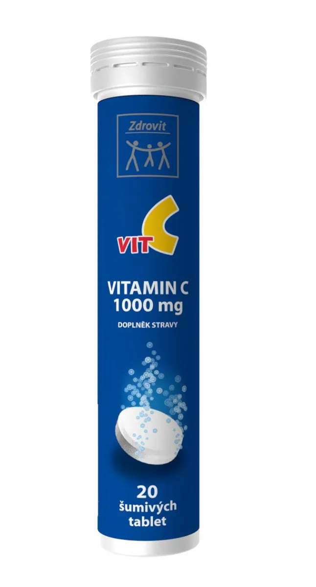Zdrovit Vitamin C 1000 mg citron 20 šumivých tablet