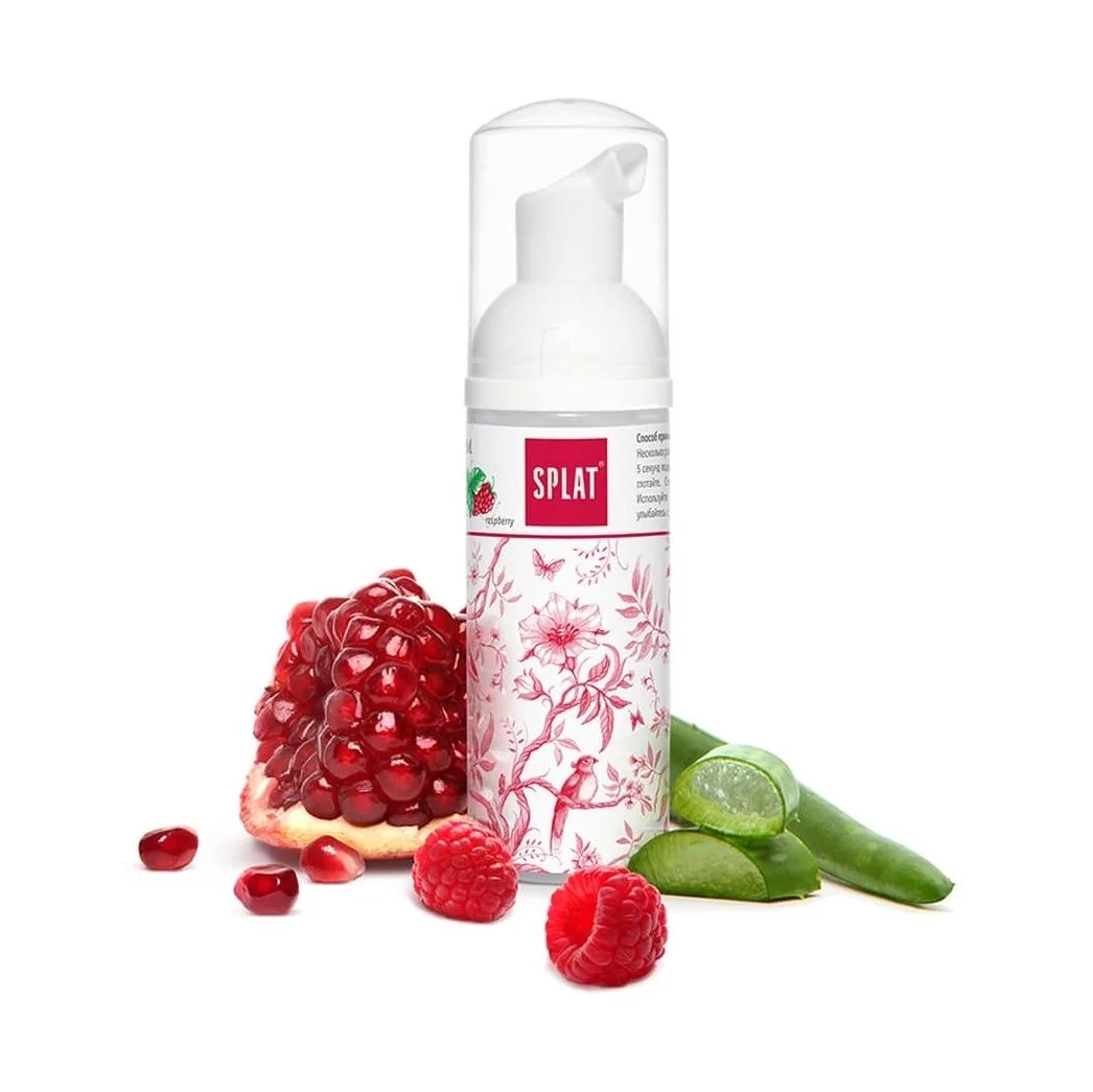 SPLAT Čisticí pěna na zuby a dásně 2v1 50 ml malina