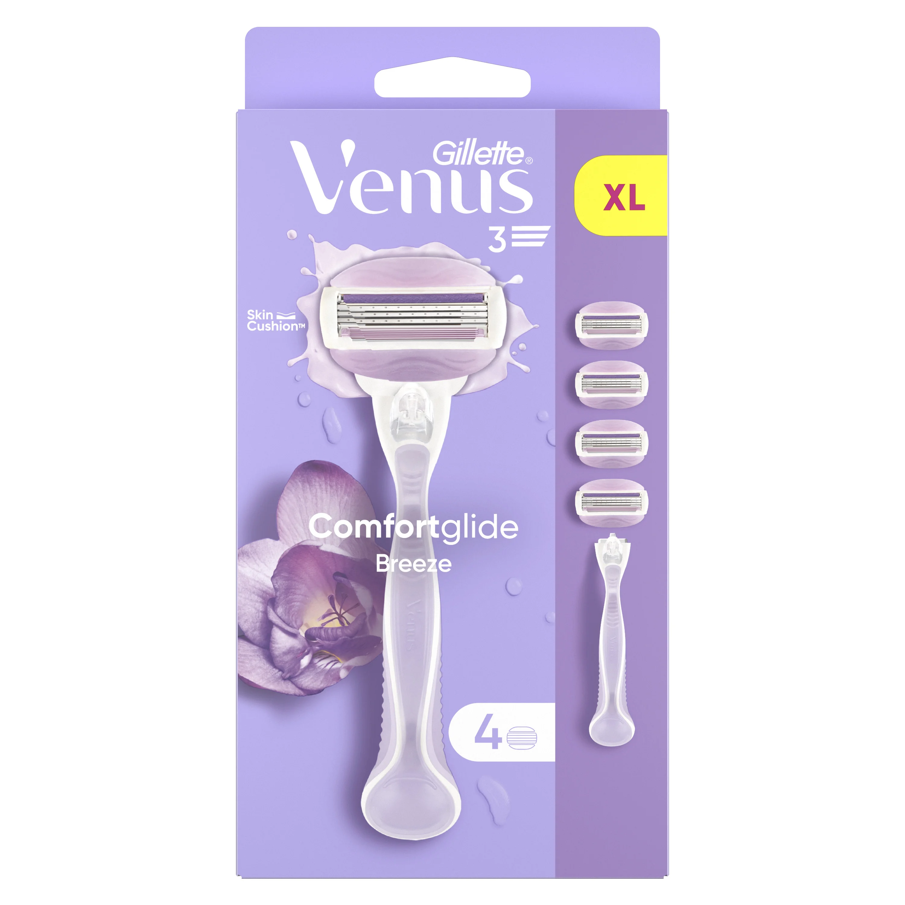 Gillette Venus Comfortglide SpaBreeze holicí strojek + 4 náhradní hlavice