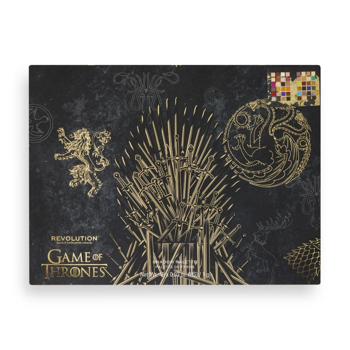 Makeup Revolution X Game of Thrones Westeros Map Palette paletka očních stínů 14 g