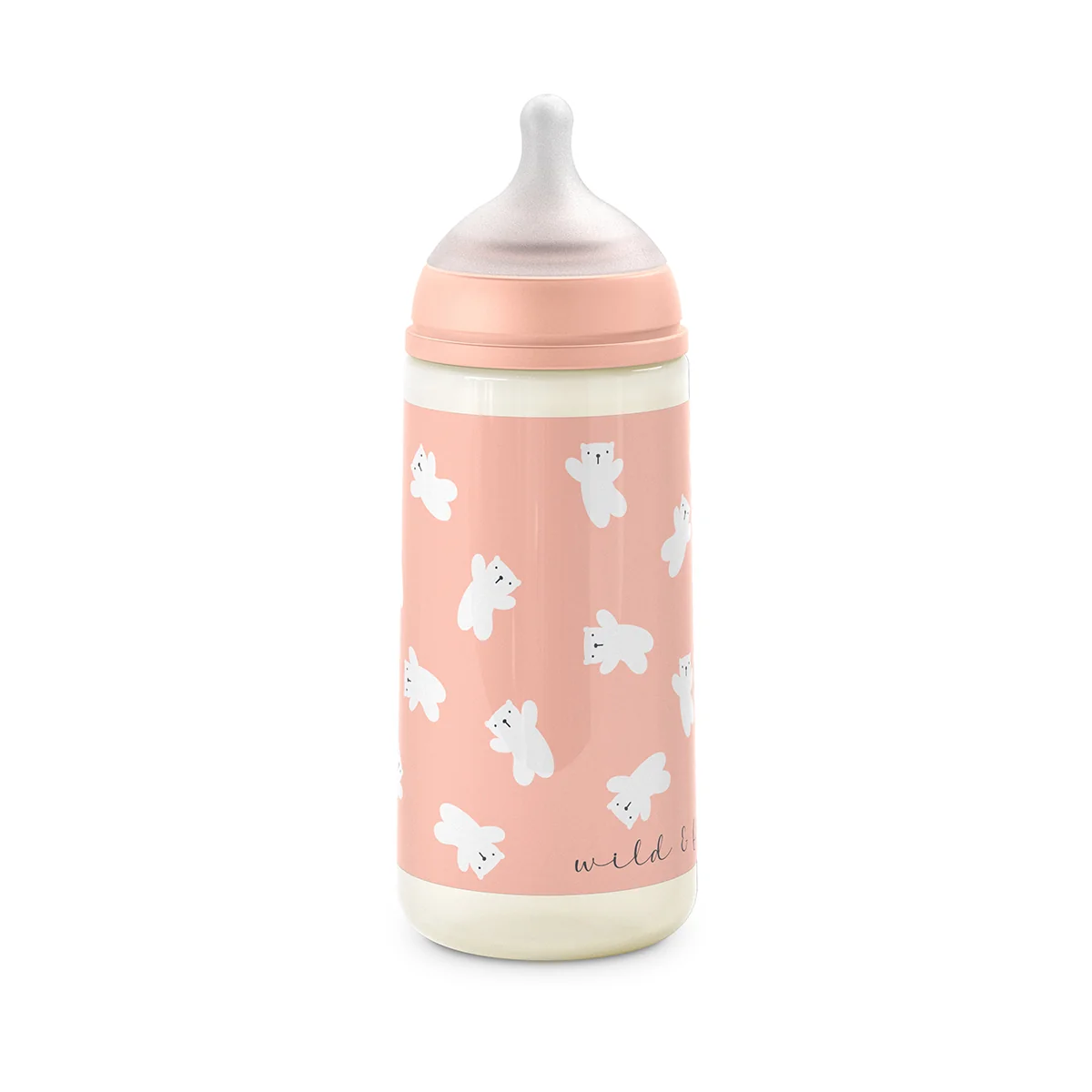 Suavinex Kojenecká láhev WILD&FREE L 360 ml 1 ks růžová