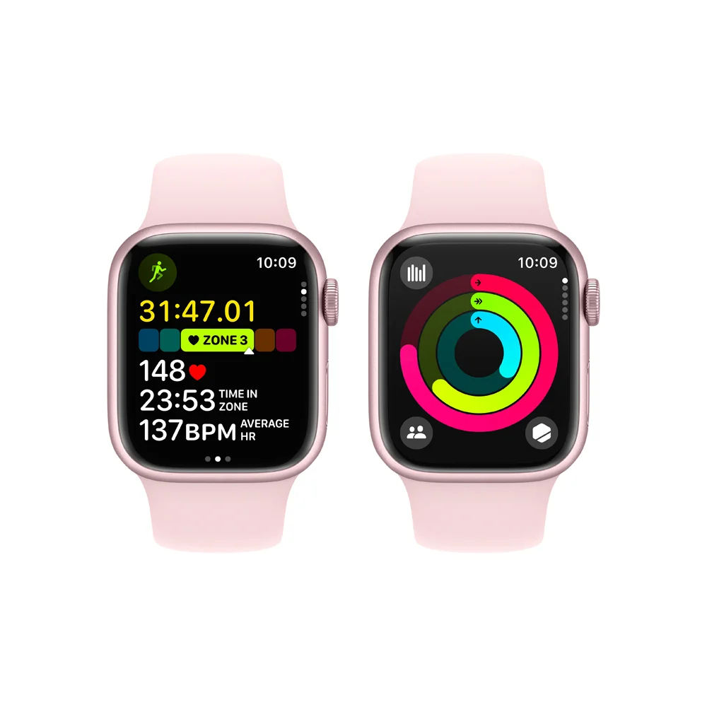 Apple Watch S9 41 mm sport band M/L smart hodinky Pink