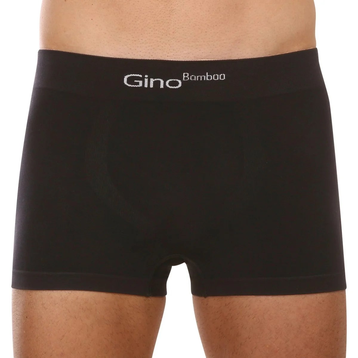 Gino Pánské boxerky bambusové bezešvé černé (53004) S