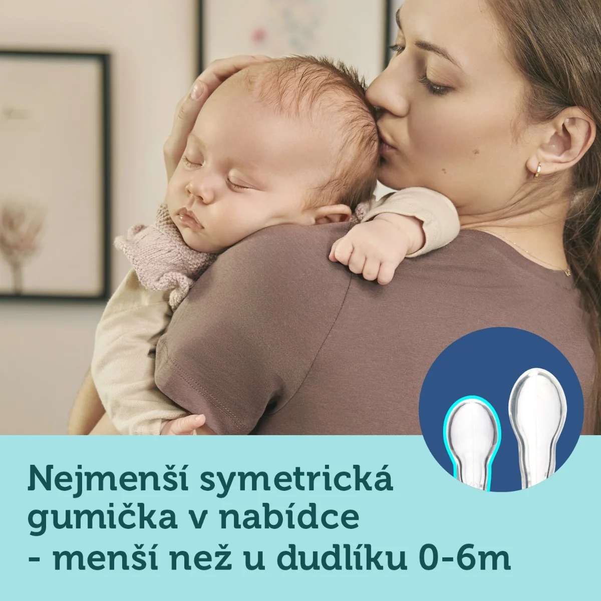 Canpol babies Set symetrických silikonových MINI dudlíků 0-2m SLEEPY KOALA 2 ks šedý