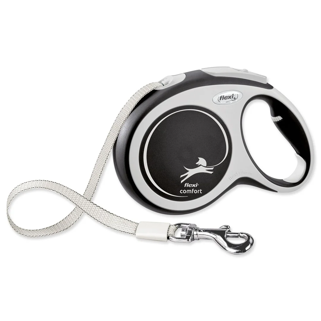 Flexi Vodítko New Comfort páska L černé 8m