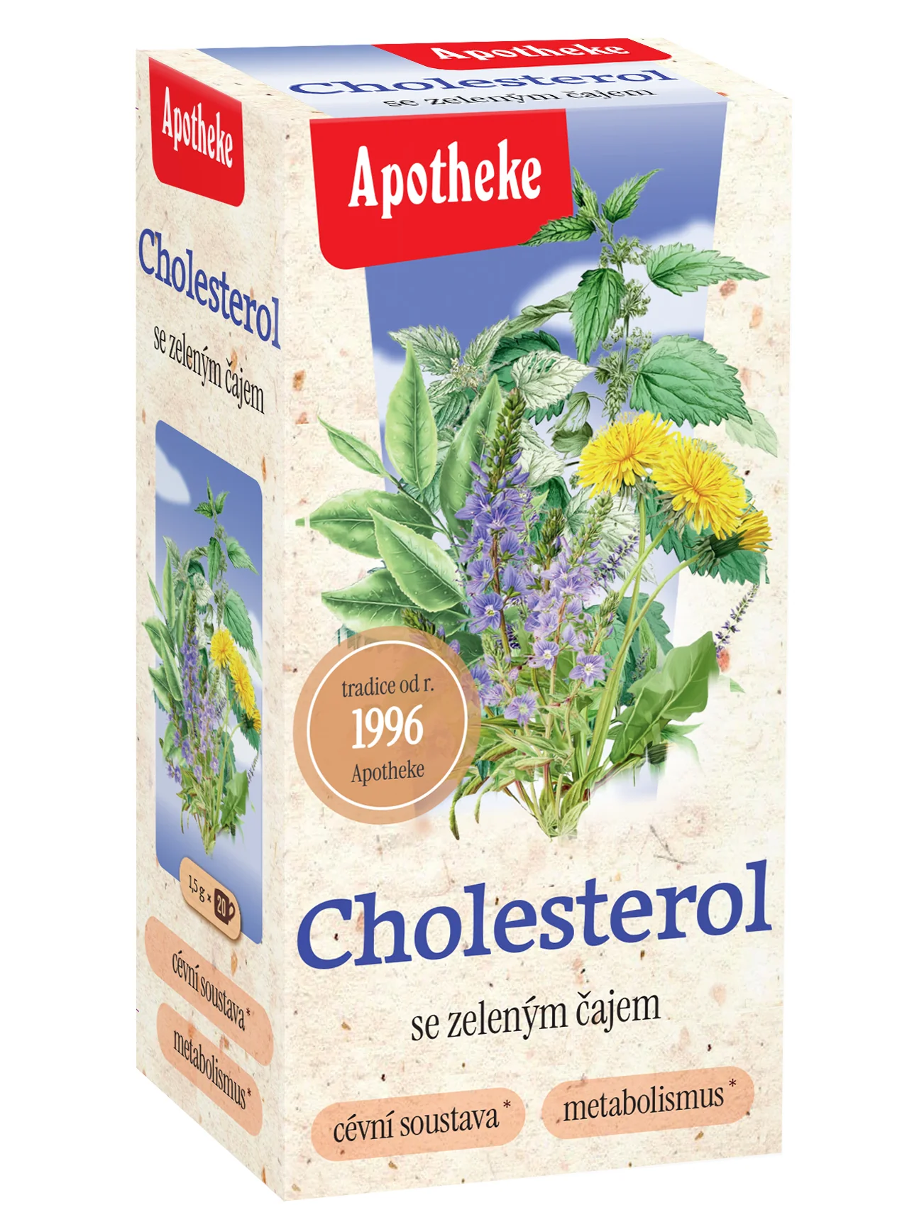 Apotheke Na cholesterol čaj nálevové sáčky 20x1,5 g