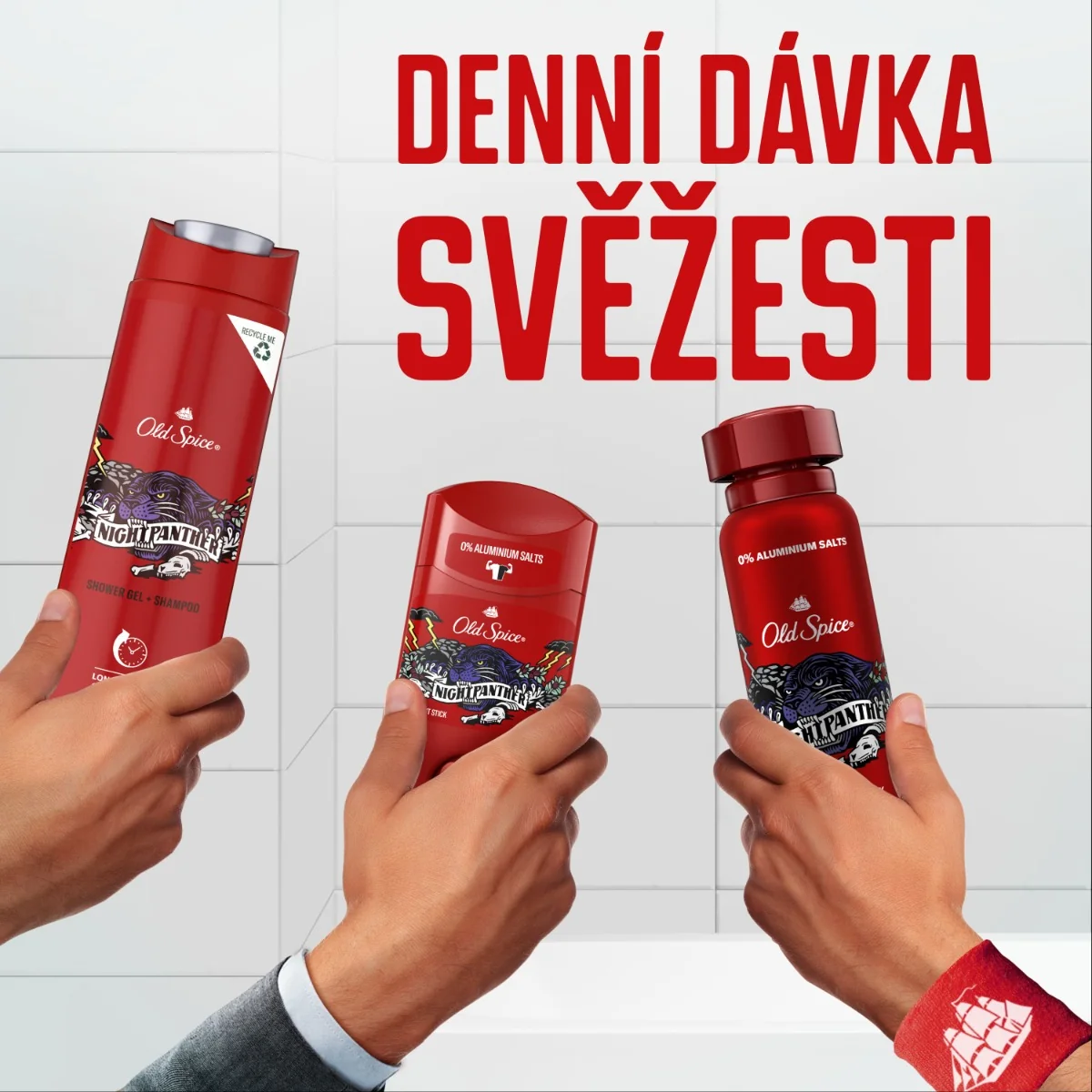 Old Spice NightPanther Pánský sprchový gel a šampon 400 ml