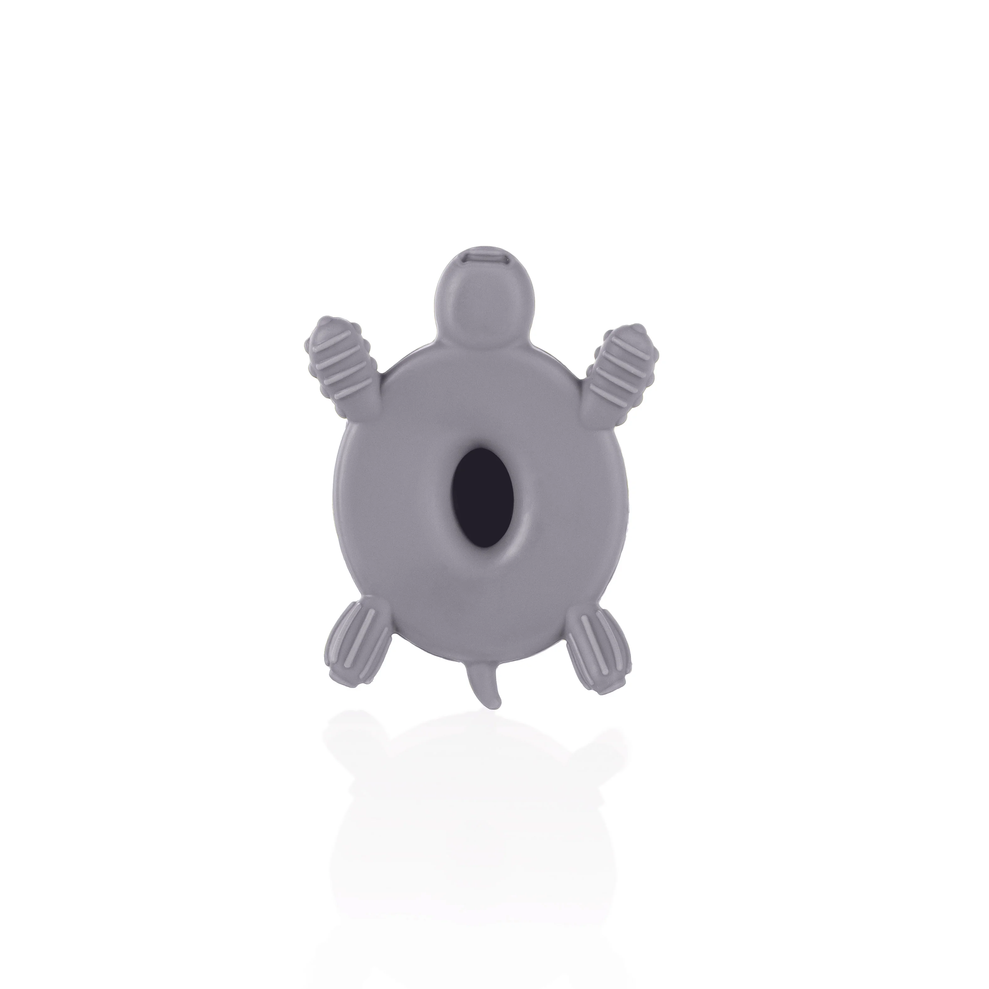 Zopa Silikonové dřevěné kousátko Turtle, Dove Grey 2