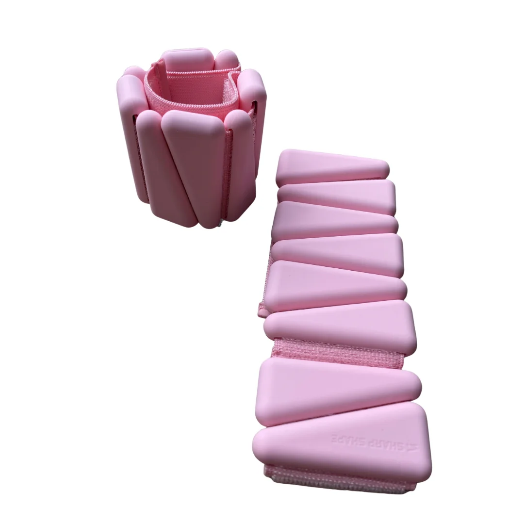 SharpShape Silikonové závaží 2X0,5 kg růžová
