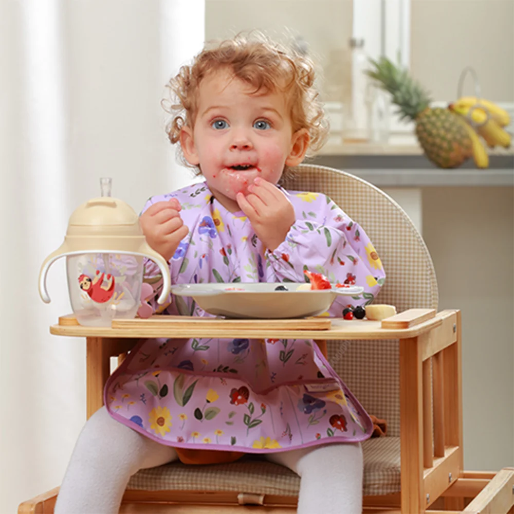 Babyono Hrnek učicí s brčkem Lenochod 6m+ 240 ml 1 ks béžový