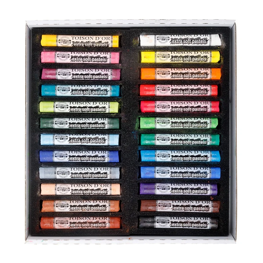 KOH-I-NOOR TOISON D´OR EXTRA SOFT 8554/24 - prašné křídy - 24 ks