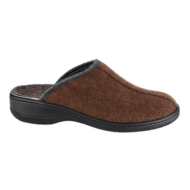 Nursing Care SOBREIRO WW202 filcová domácí obuv unisex hnědá, velikost: 44