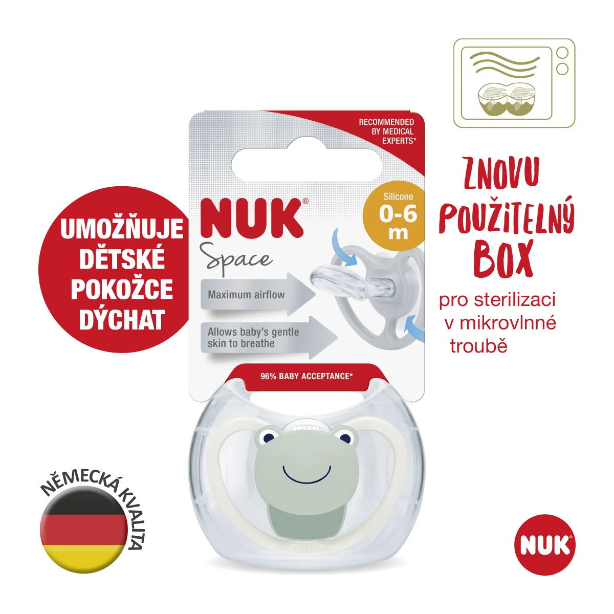 NUK Dudlík Space 0-6m box