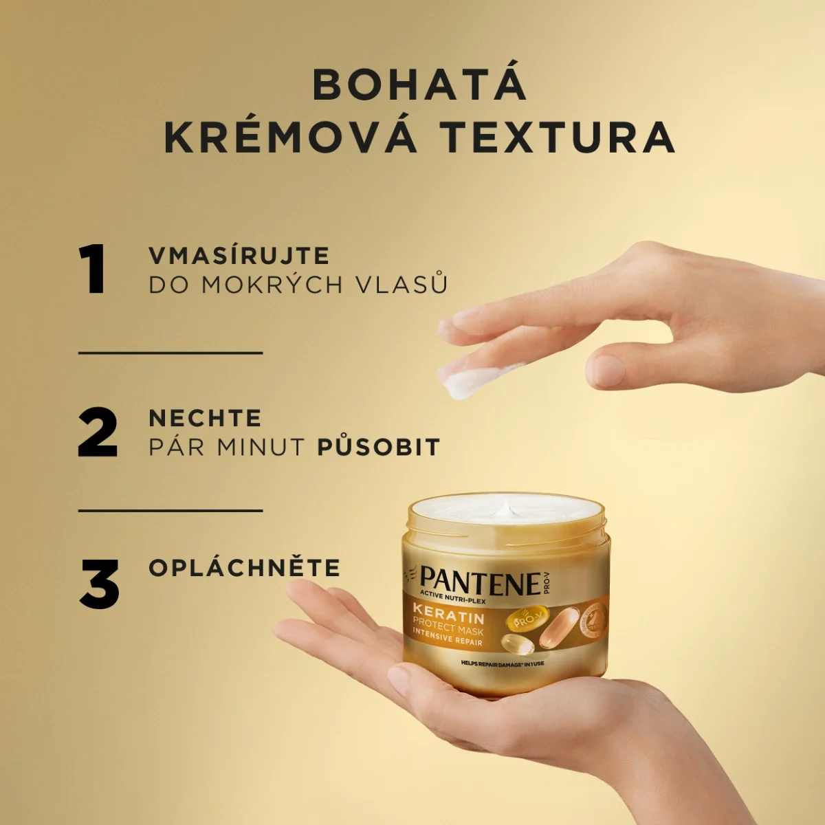 Pantene Pro-V Intensive Repair keratinová vlasová maska 300 ml