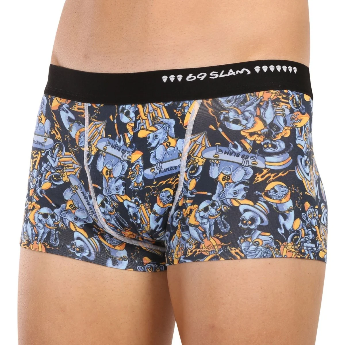 69SLAM Pánské boxerky hip bamboo greatest show elijah (MHBGSW-BB) M