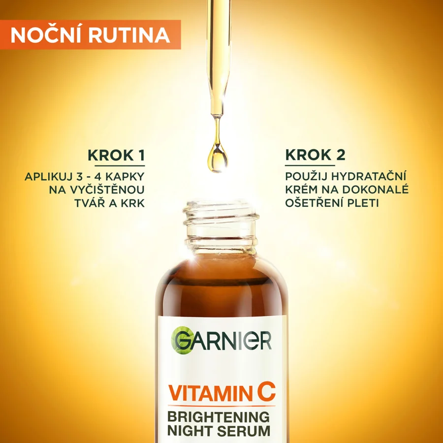 Garnier Skin Naturals Rozjasňující noční sérum s vitaminem C 30 ml