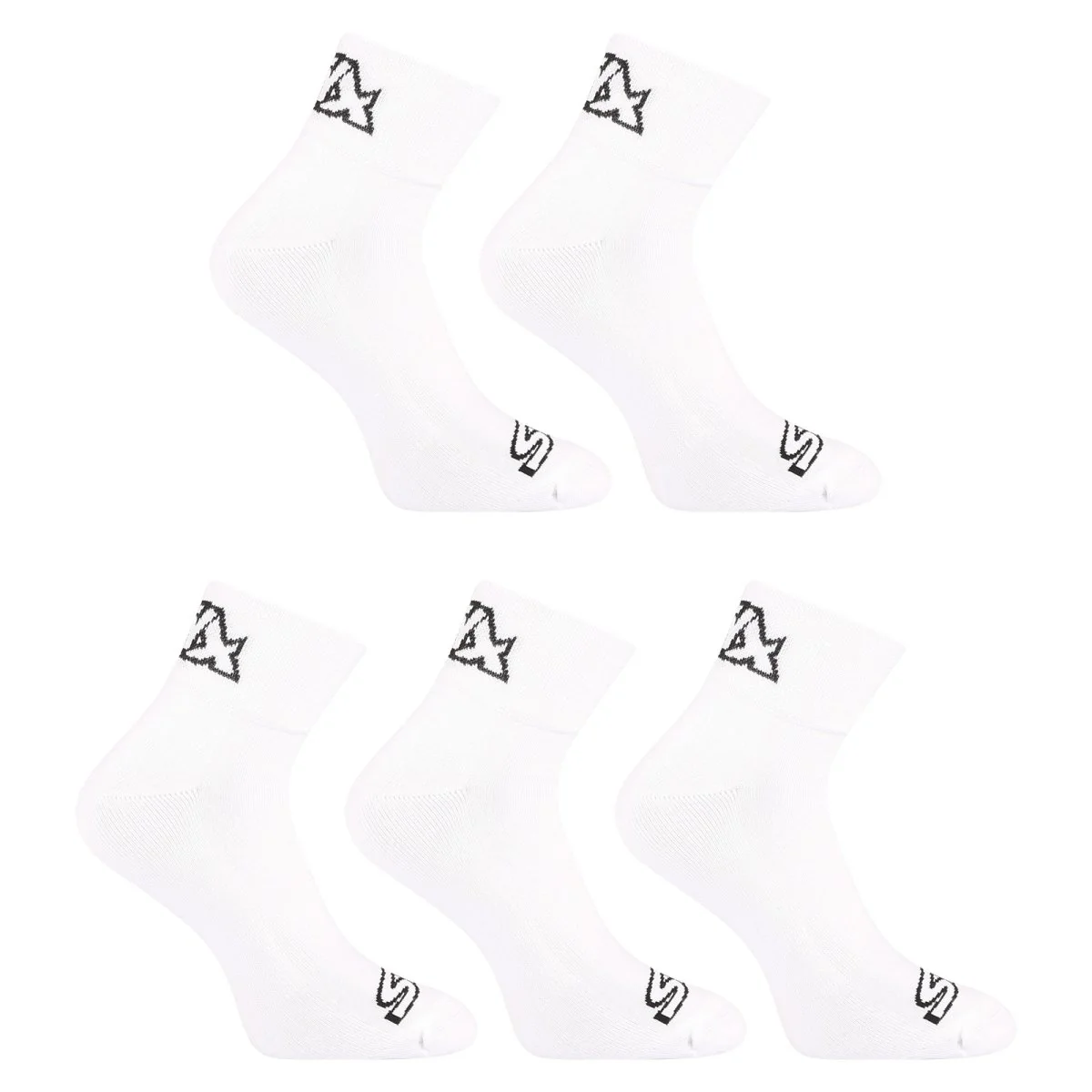 Styx 5PACK ponožky kotníkové bílé (5HK1061) M