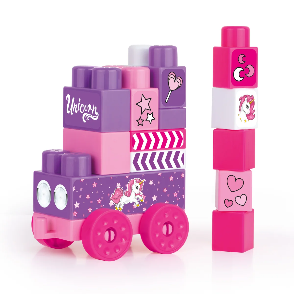 Dolu Unicorn Maxi kostky v tašce se zipem, 20ks