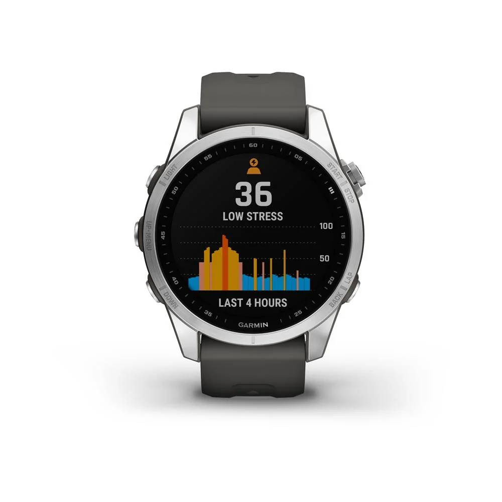 Garmin Fenix 7S Standard chytré hodinky Silver/Graphite