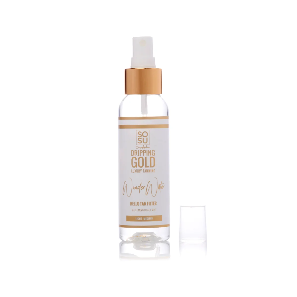 SOSU Dripping Gold Wonder Water samoopalovací mlha light, medium 100 ml