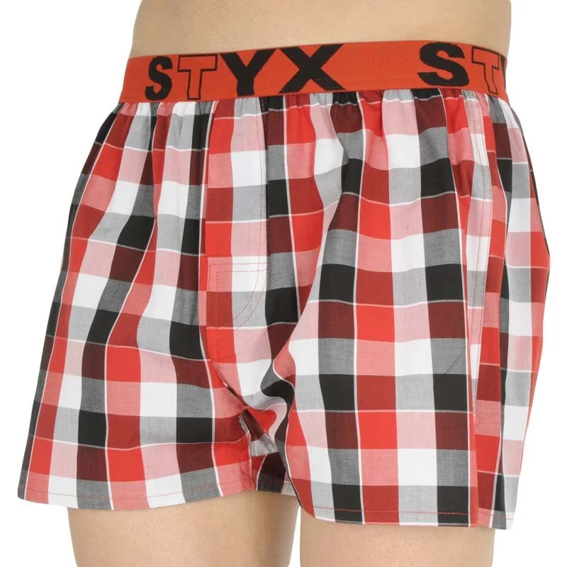 Styx Pánské trenky sportovní guma vícebarevné (B831) L