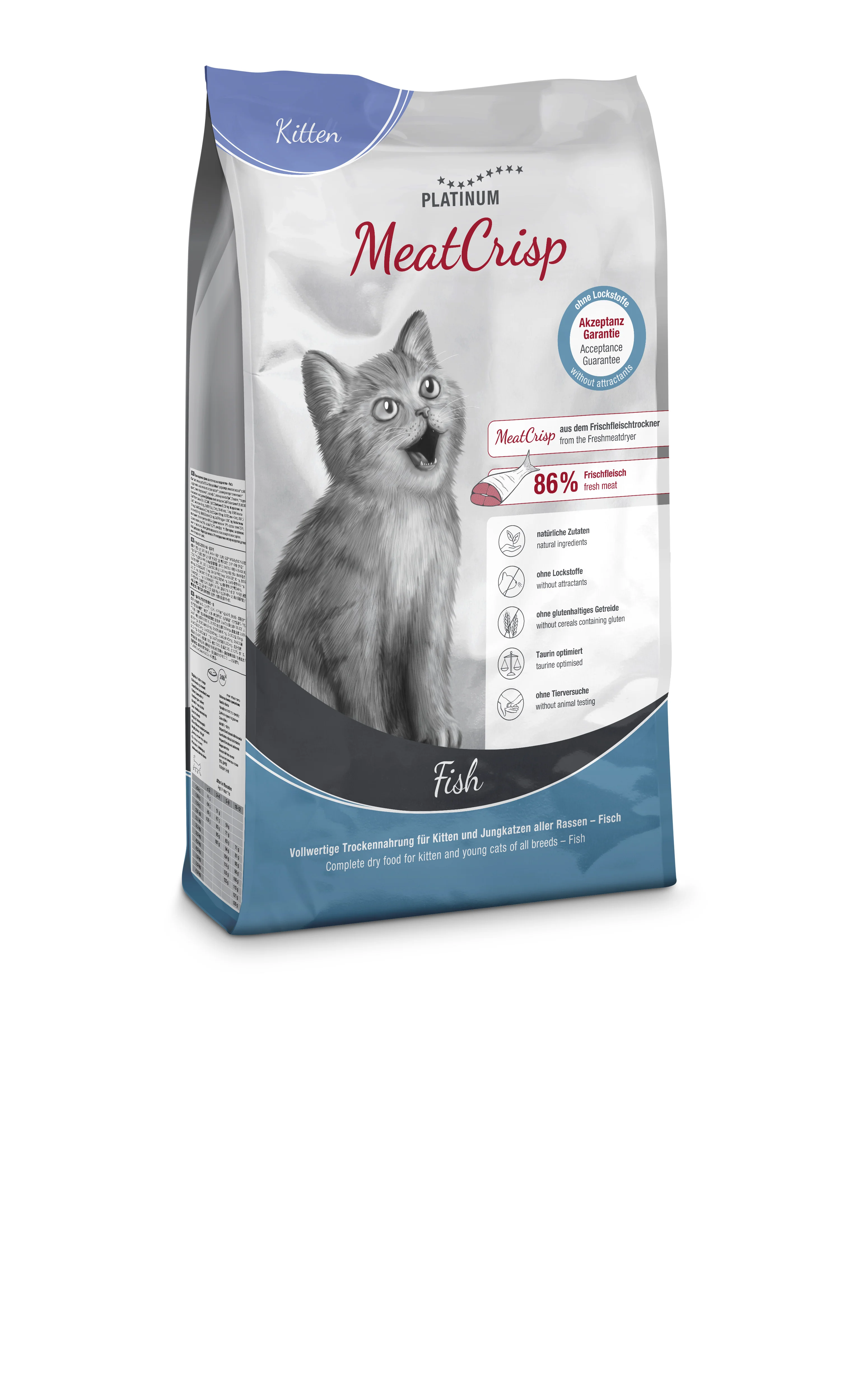 Platinum MeatCrisp Kitten Fish - Ryba pro koťata 3 kg