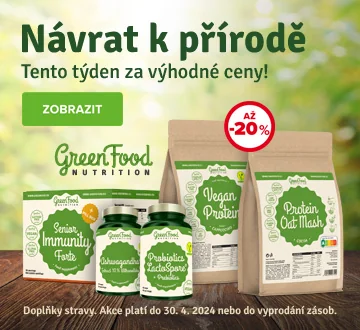 GreenFood sleva 20% (duben 2024)