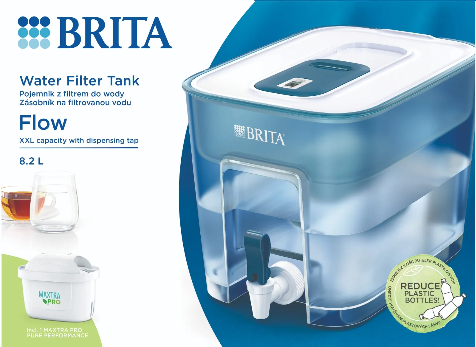 BRITA Flow 8,4 l filtrační zásobník bílá