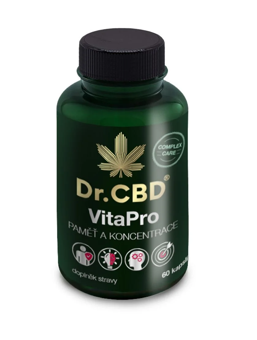 Dr.CBD VitaPro Paměť a koncentrace 60 kapslí