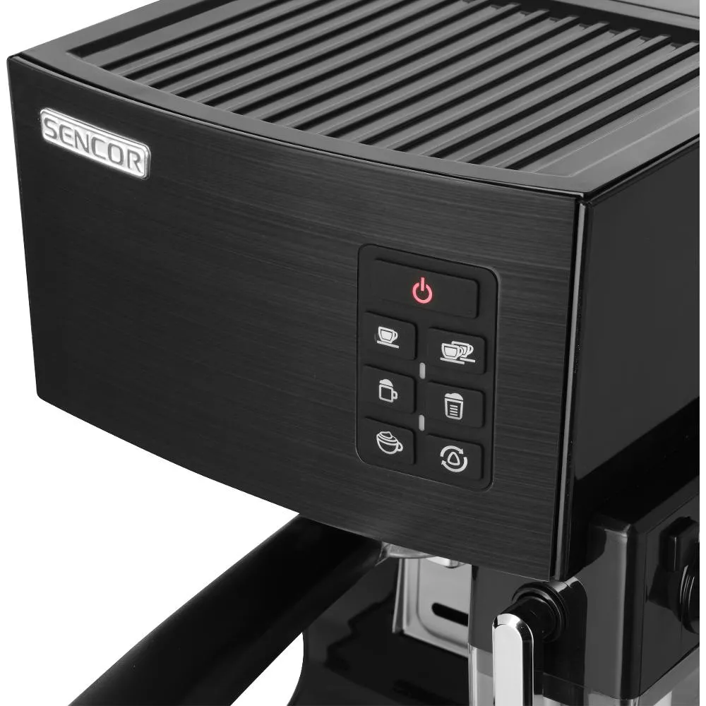 SENCOR SES 4050SS-EUE3 Espresso poloautomatický pákový kávovar černý