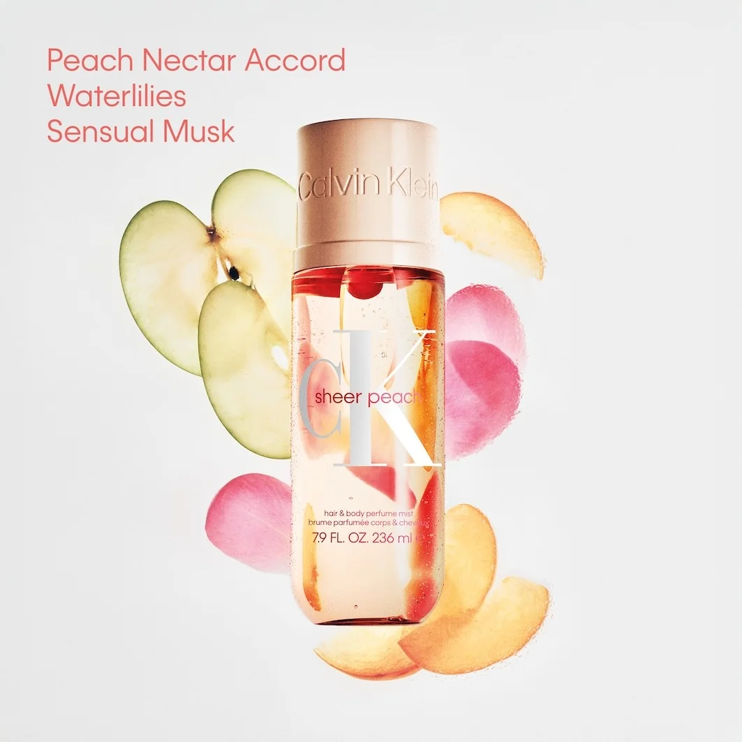 Calvin Klein Body Mist Sheer Peach parfémovaná mlha 100 ml