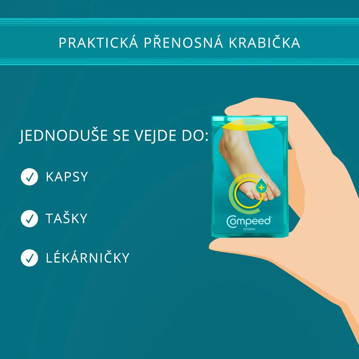 Compeed Náplast na kuří oka Zvlhčující 6 ks