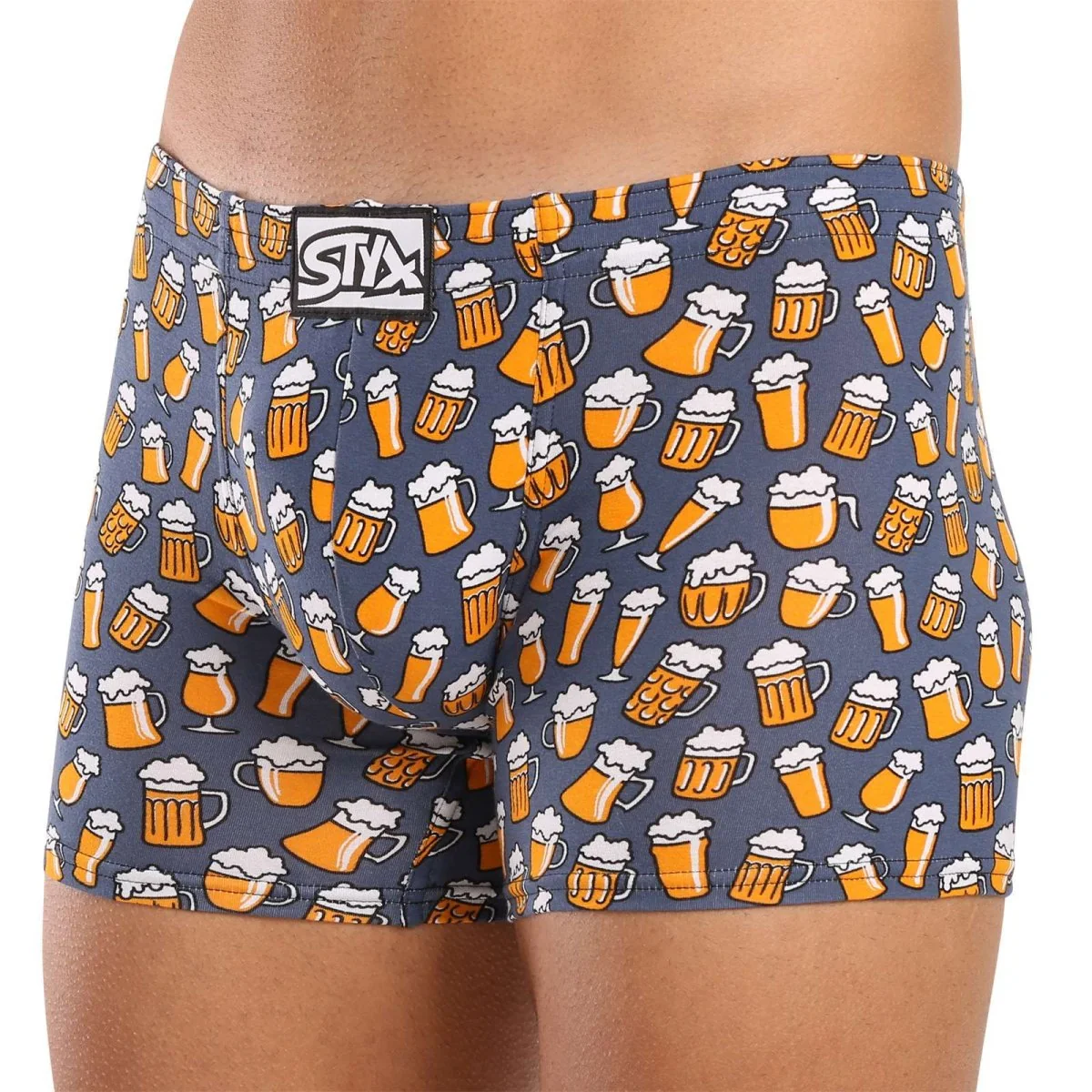 Styx 3PACK pánské boxerky long art klasická guma vícebarevné (3F13714) L