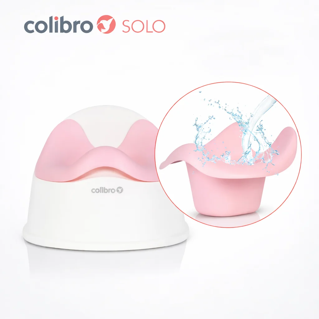 Colibro Dětský nočník, ergonomický Solo cool – růžový, bílý