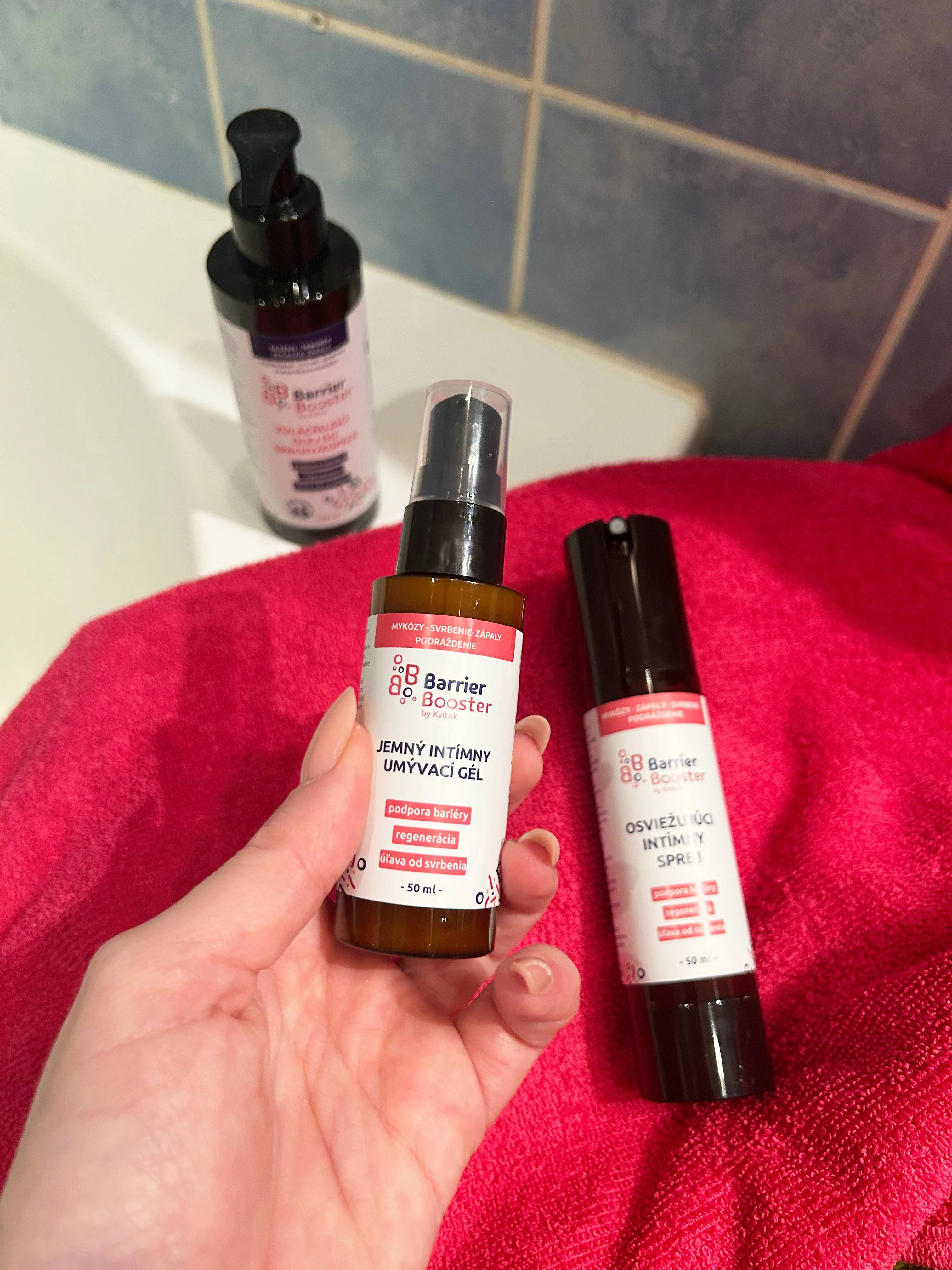 Kvitok Barrier Booster Jemný intimní mycí gel (50 ml)