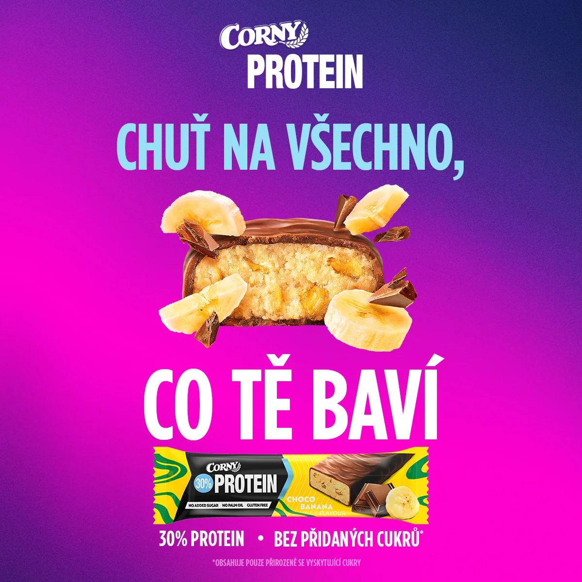 Corny Protein 30% banán 50 g