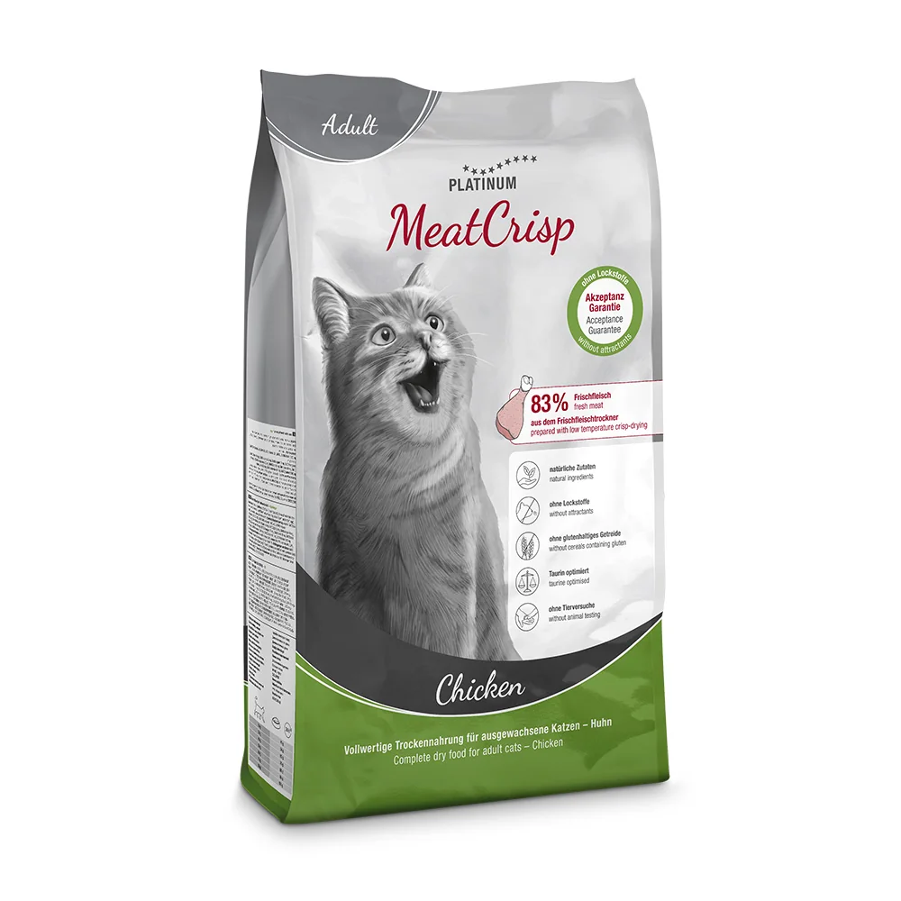 Platinum MeatCrisp Adult Chicken - Kuře pro dospělé kočky 3 kg