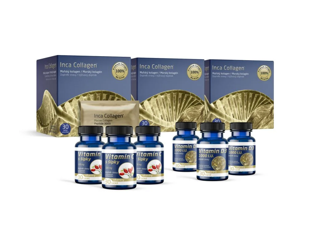 Inca Collagen Tříměsíční kolagenová kúra s vitamínem C a D